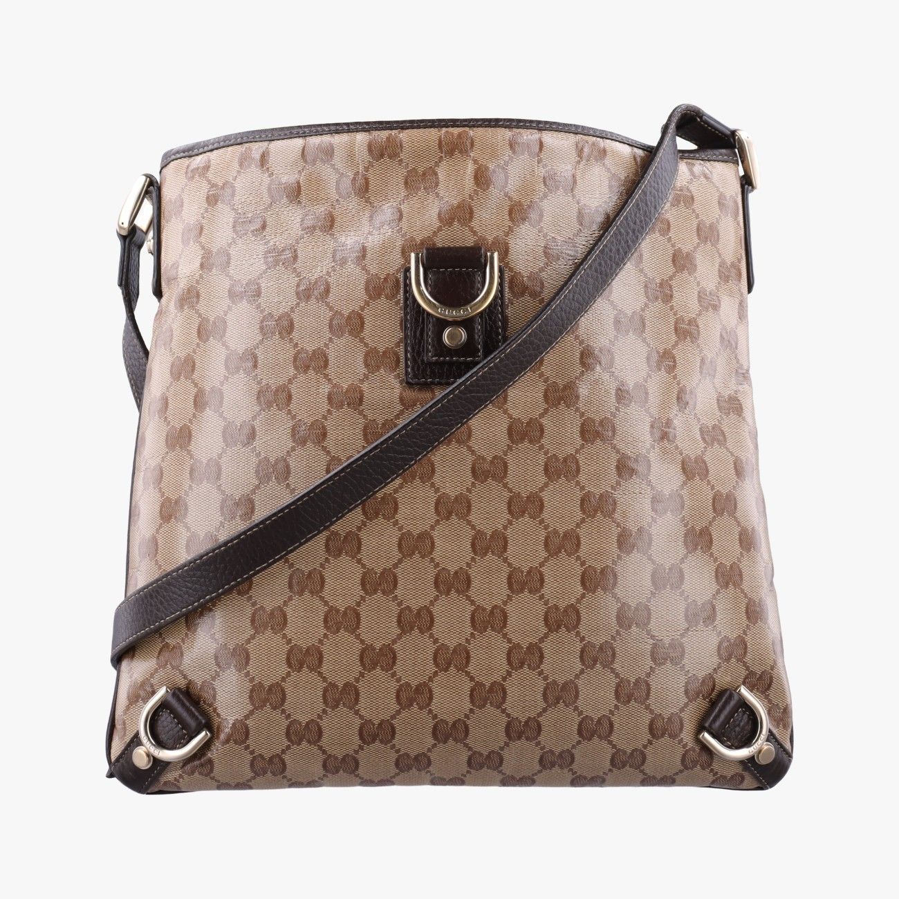 Gucci Abbey Brown Canvas Tote