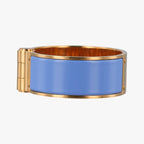 Hermes Clic Clac Blue Gold Bracelet — view 3