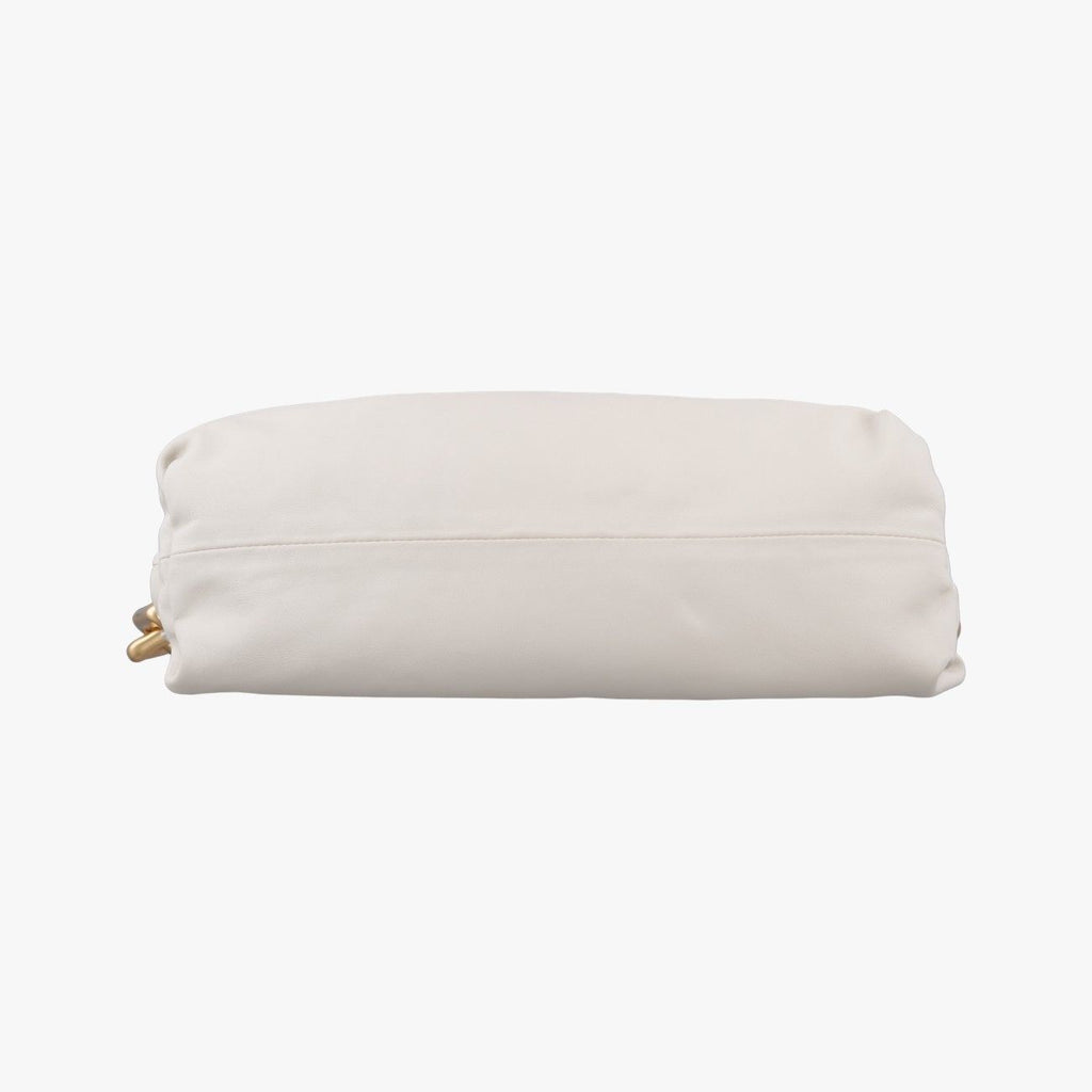 Bottega Veneta the Chain Pouch White Lambskin — view 3