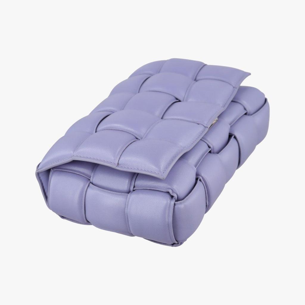 Bottega Veneta Padded Cassette Purple Lambskin Shoulder — view 5