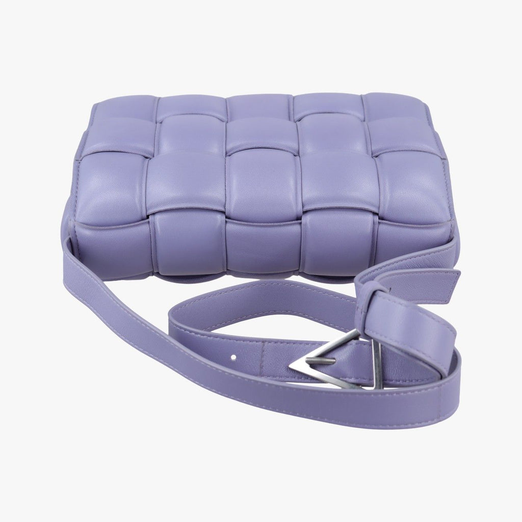 Bottega Veneta Padded Cassette Purple Lambskin Shoulder — view 8