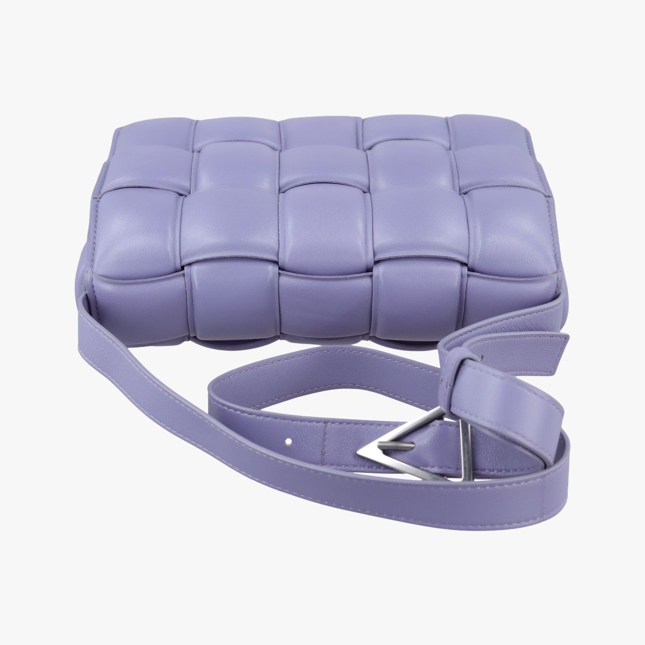 Bottega Veneta Padded Cassette Purple Lambskin Shoulder — view 8