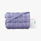 Bottega Veneta Padded Cassette Purple Lambskin Shoulder