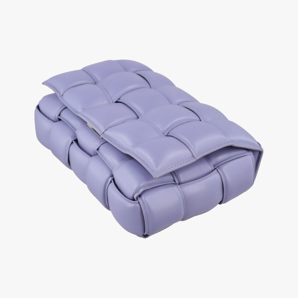 Bottega Veneta Padded Cassette Purple Lambskin Shoulder — view 4