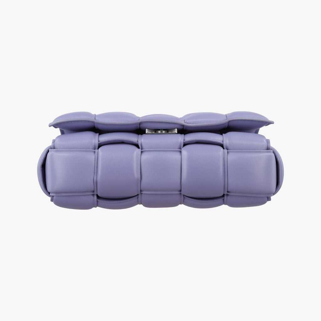 Bottega Veneta Padded Cassette Purple Lambskin Shoulder — view 3