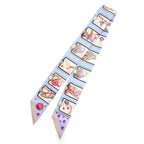 Hermes Heaven Tsuiri Scarf Story Blue Pale Rose