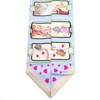 Hermes Heaven Tsuiri Scarf Story Blue Pale Rose — view 4