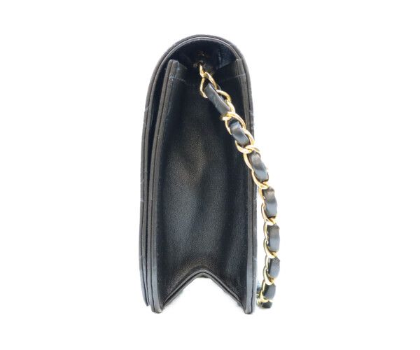 Chanel Black Lamb Full Flap Push Lock Quilted 23 — view 2