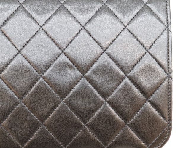 Chanel Black Lamb Full Flap Push Lock Quilted 23 — view 8