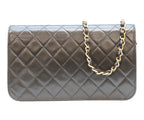 Chanel Black Lamb Full Flap Push Lock Quilted 23 — view 3