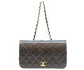 Chanel Black Lamb Full Flap Push Lock Quilted 23