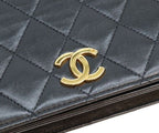 Chanel Black Lamb Full Flap Push Lock Quilted 23 — view 7