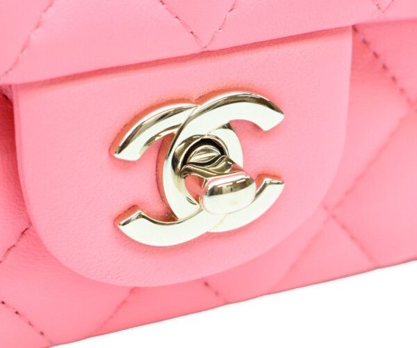 Chanel Pink Lamb Gold Mini Quilted 20 — view 6