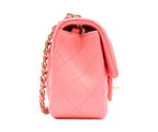 Chanel Pink Lamb Gold Mini Quilted 20 — view 4