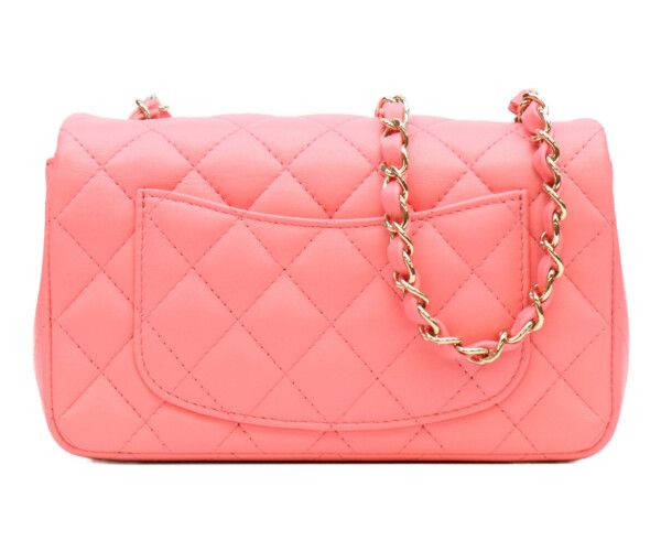 Chanel Pink Lamb Gold Mini Quilted 20 — view 3