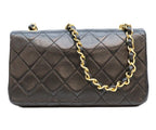 Chanel Black Gold Turnlock Full Flap Mini Quilted 19 — view 3