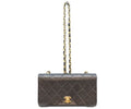 Chanel Black Gold Turnlock Full Flap Mini Quilted 19