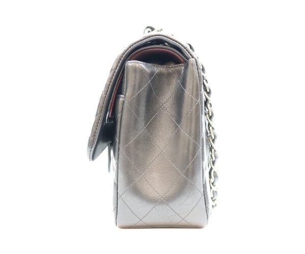Chanel Black Lamb Silver Double Flap Maxi Quilted 30 — view 2