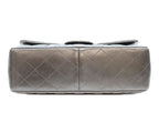 Chanel Black Lamb Silver Double Flap Maxi Quilted 30 — view 5
