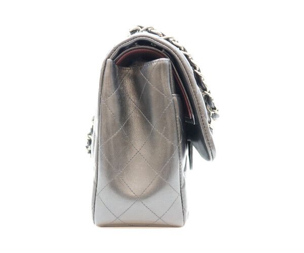 Chanel Black Lamb Silver Double Flap Maxi Quilted 30 — view 4