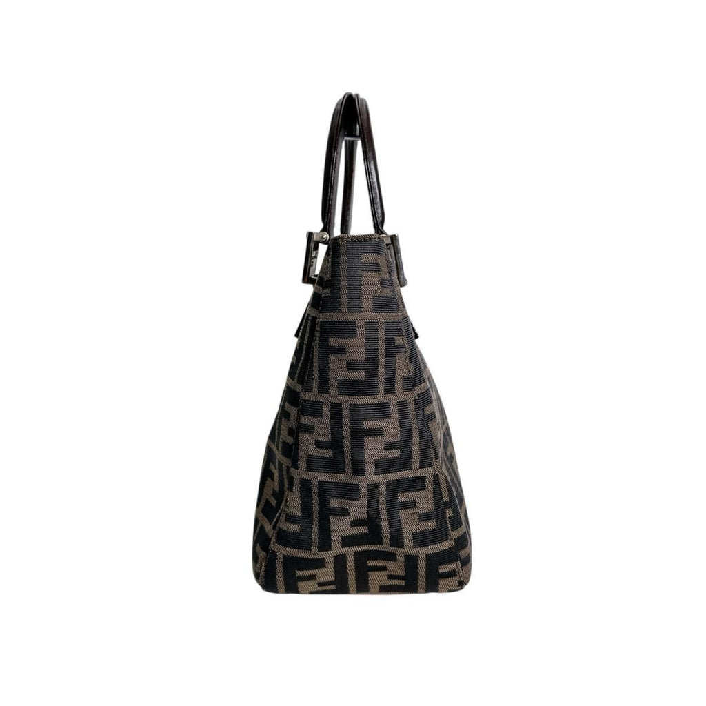 Fendi Zucca Shoulder Bag Lightweight Brown — view 3