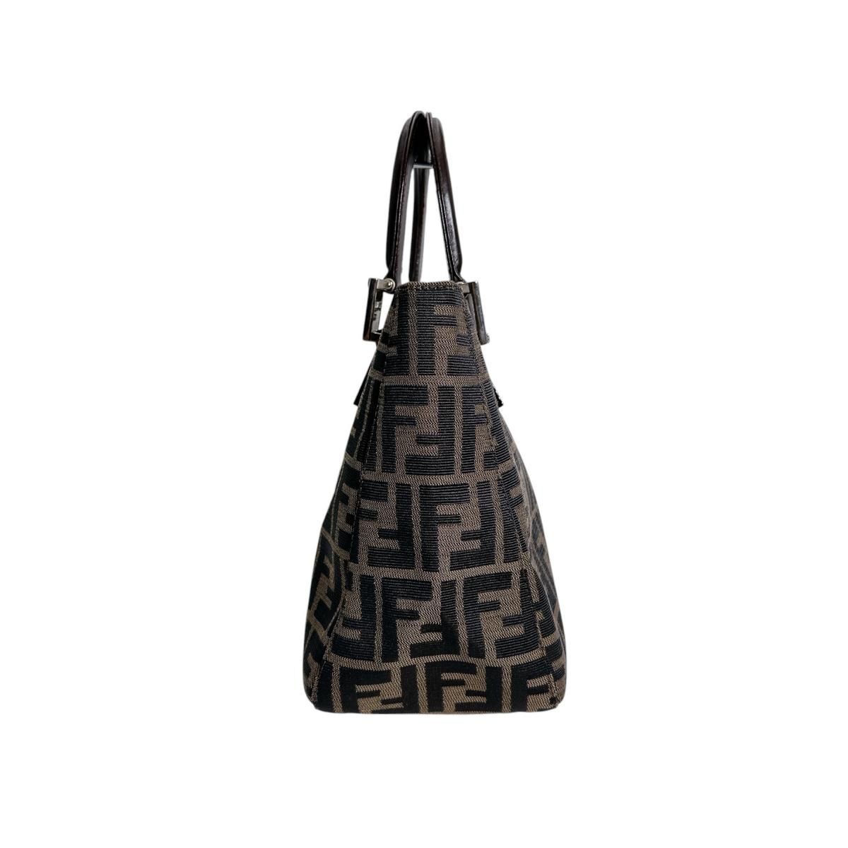 Fendi Zucca Shoulder Bag Lightweight Brown — view 3