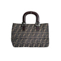 Fendi Zucca Shoulder Bag Lightweight Brown