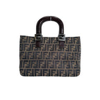 Fendi Zucca Shoulder Bag Lightweight Brown — view 2