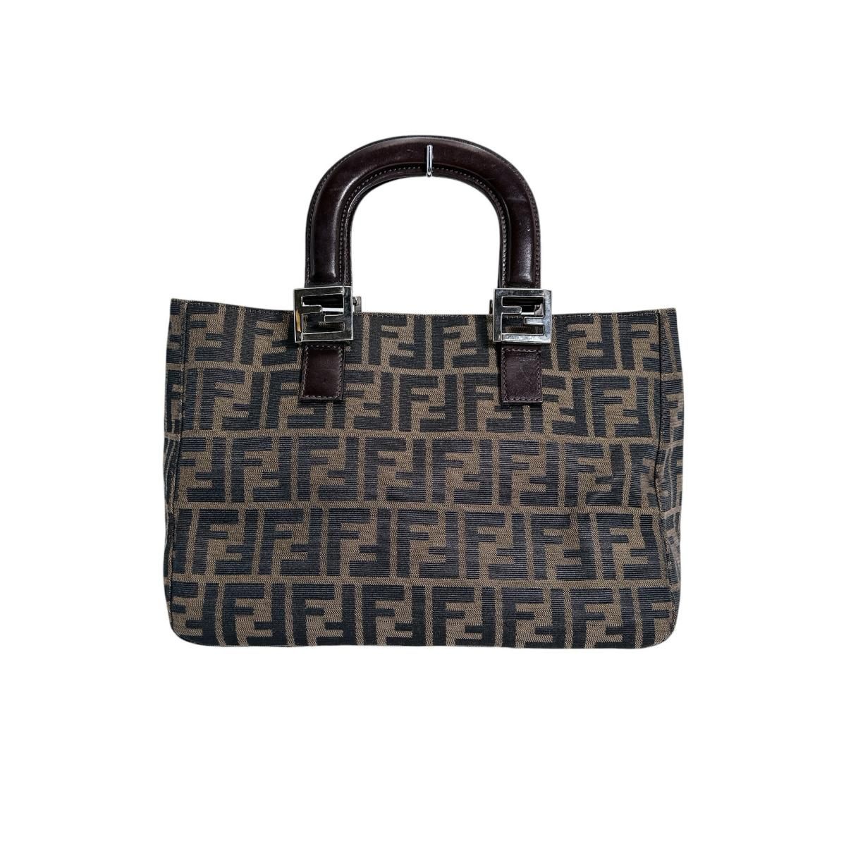 Fendi Zucca Shoulder Bag Lightweight Brown — view 2