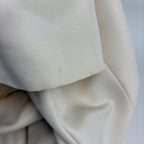 Chanel Logo Button Short Sleeve Dress Silk Ivory — view 6