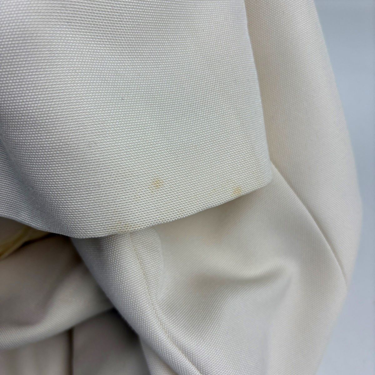 Chanel Logo Button Short Sleeve Dress Silk Ivory — view 6