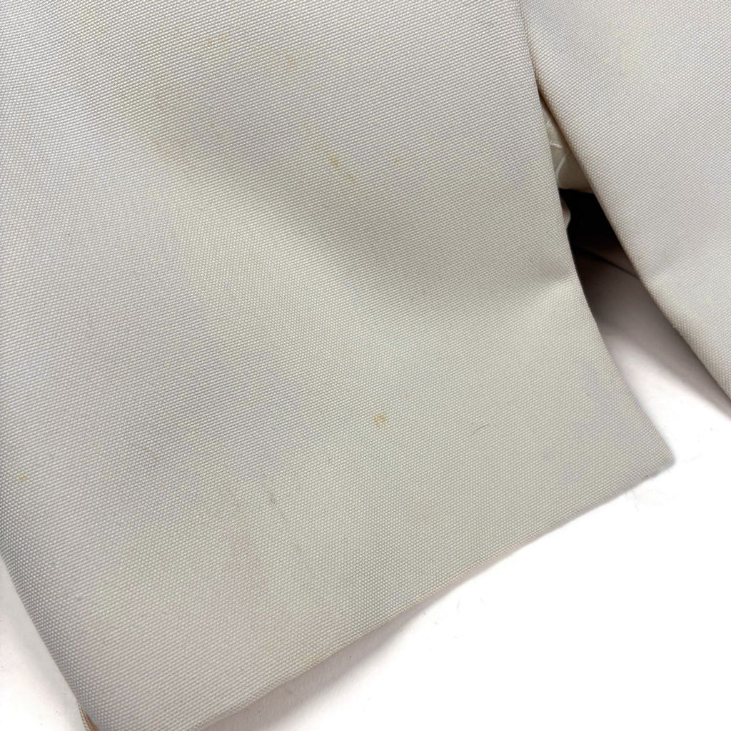 Chanel Logo Button Short Sleeve Dress Silk Ivory — view 4