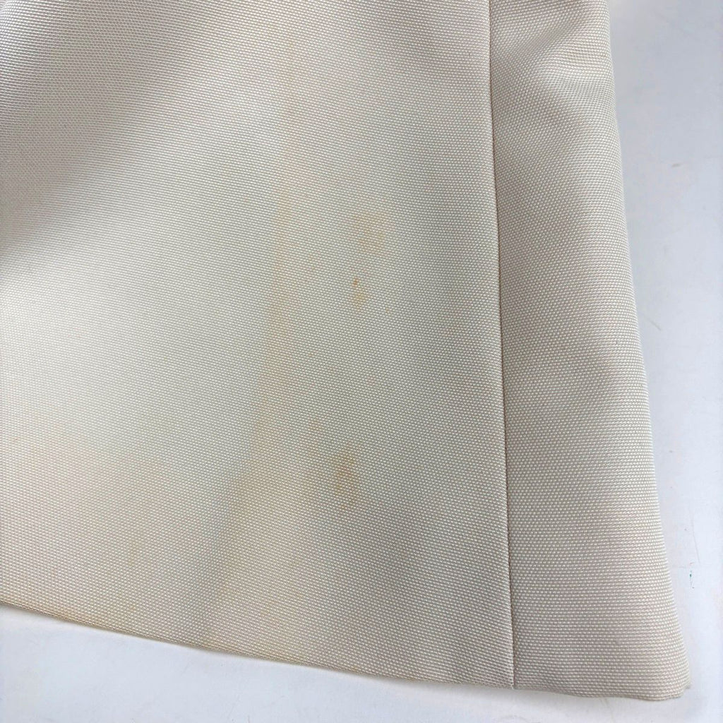 Chanel Logo Button Short Sleeve Dress Silk Ivory — view 5