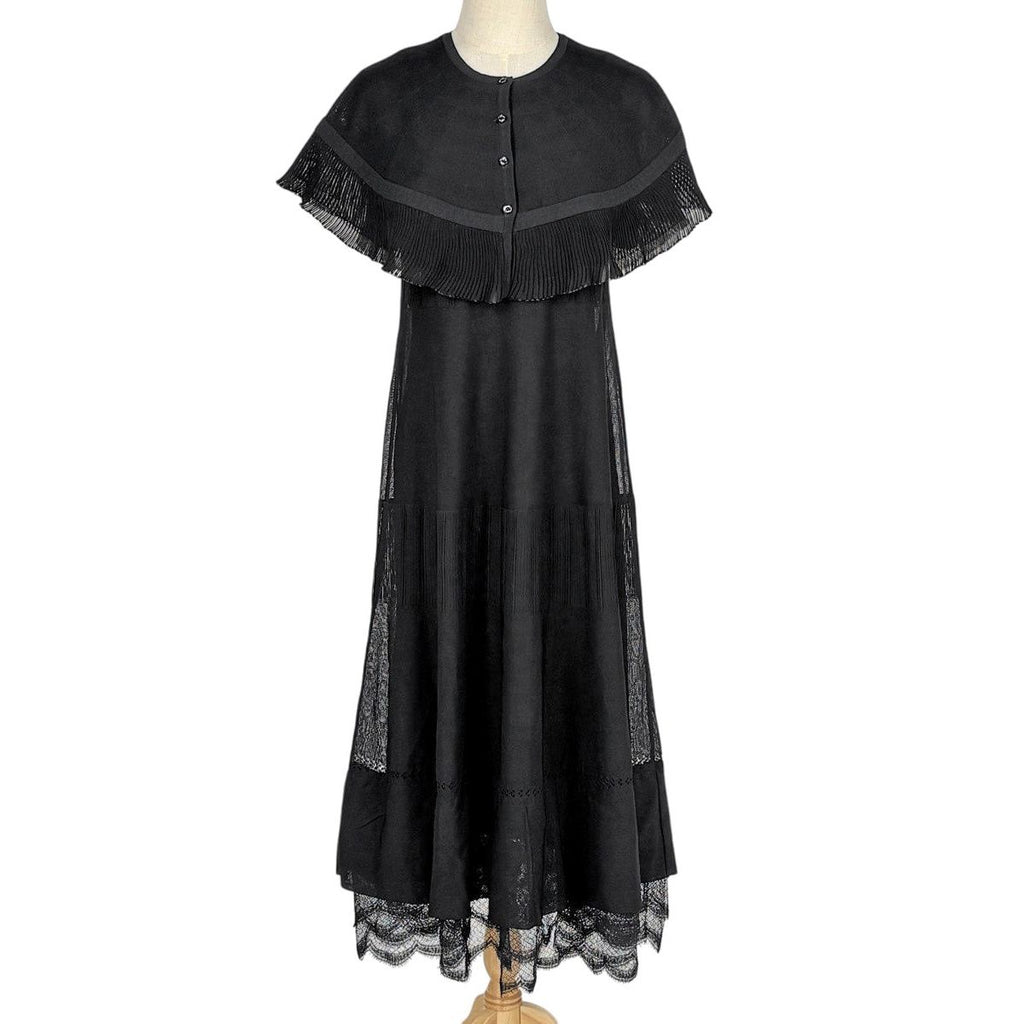 Chanel Open Shoulder Dress Set Cape