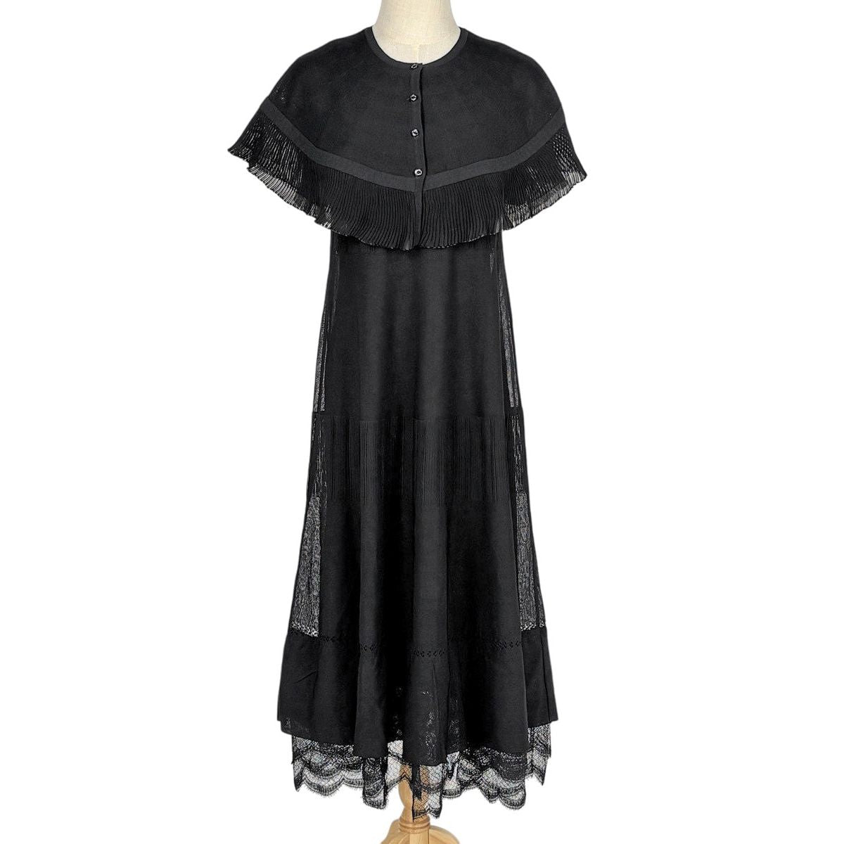 Chanel Open Shoulder Dress Set Cape