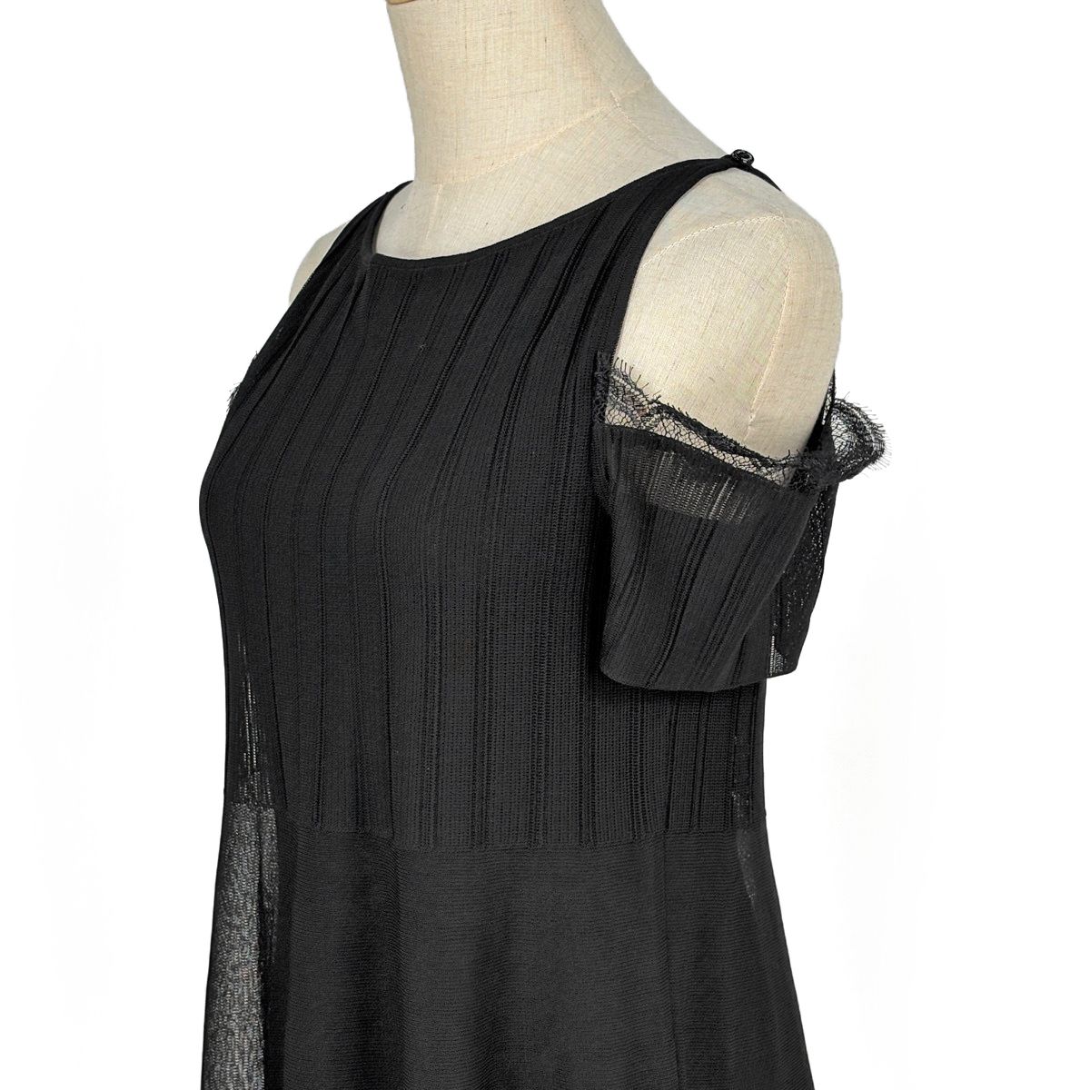 Chanel Open Shoulder Dress Set Cape — view 4