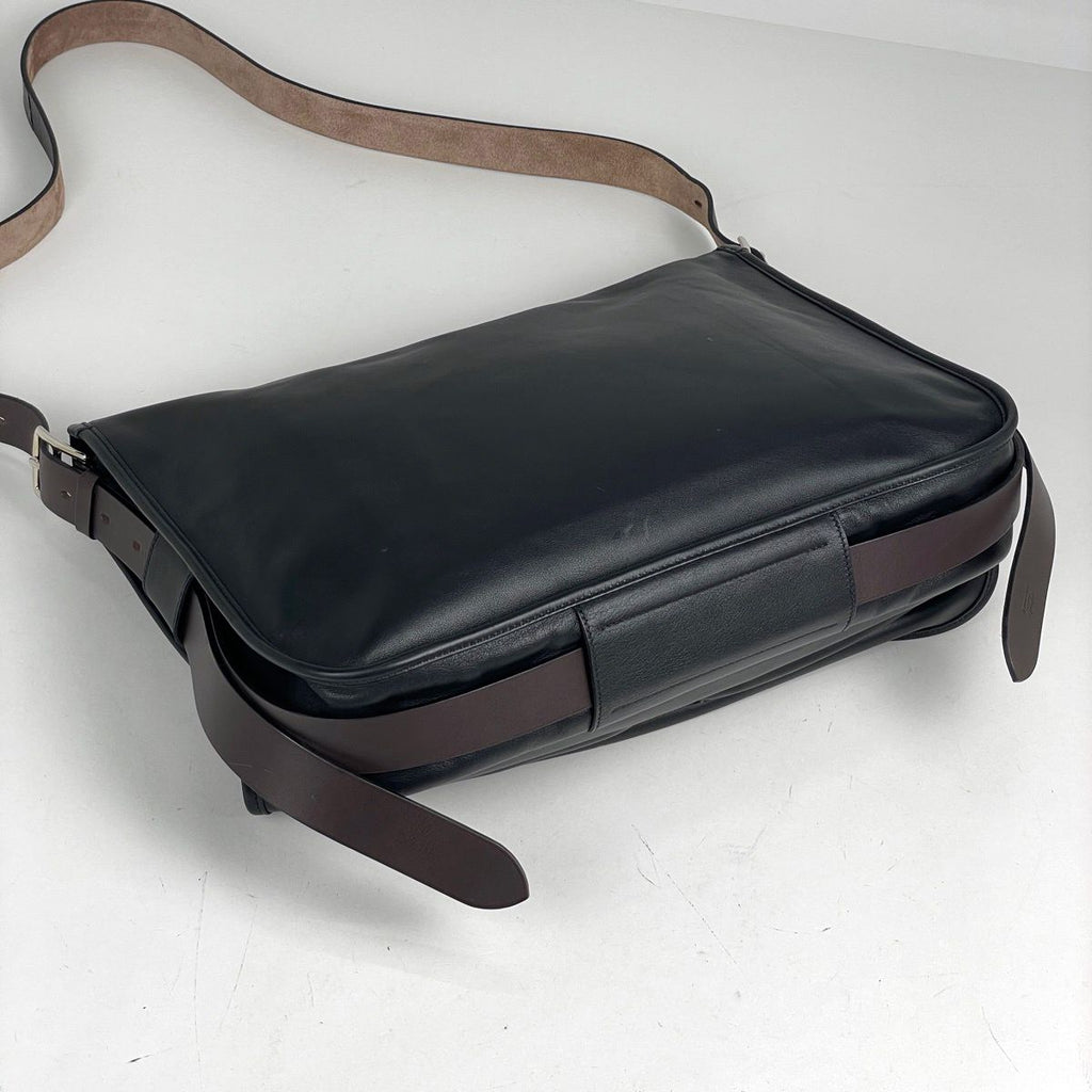 Hermes Barda 43 Shoulder Bag Veau Sikkim Black — view 2