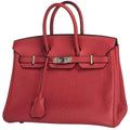 Hermes Birkin 25 Handbag Togo Rouge Pivoine