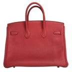 Hermes Birkin 25 Handbag Togo Rouge Pivoine — view 3