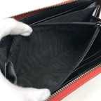 Gucci GG Marmont Zip Around Wallet Double Leather Red Multicolor — view 6