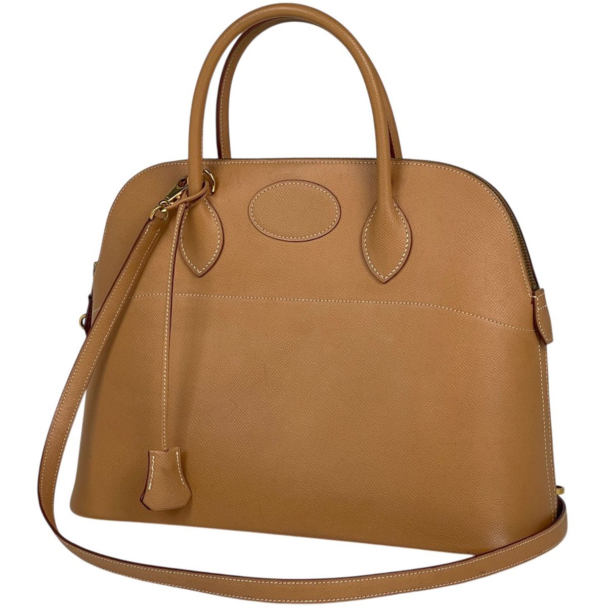Hermes Bolide 35 Handbag Courchevel Natural