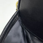 Chanel Shoulder Bag CC Logo Quilted Fringe Tassel Leather Black — view 4