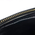 Chanel Shoulder Bag CC Logo Quilted Fringe Tassel Leather Black — view 7