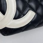 Chanel Shoulder Bag Cambon Line Bow CC Logo Quilted Leather Black — view 4