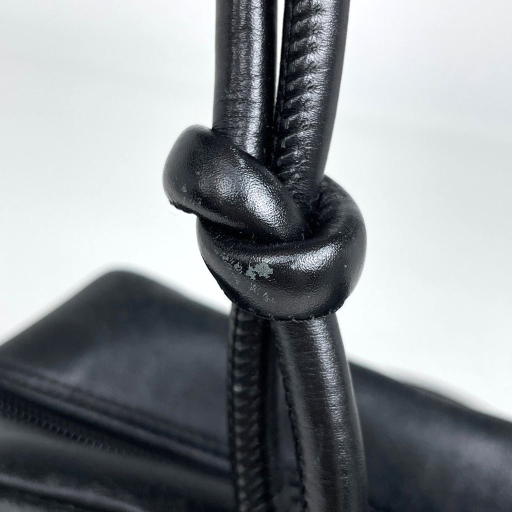 Chanel Shoulder Bag Cambon Line Bow CC Logo Quilted Leather Black — view 7