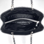 Chanel Tote CC Logo Quilted Grand Shopping GST Caviar Leather Black — view 7