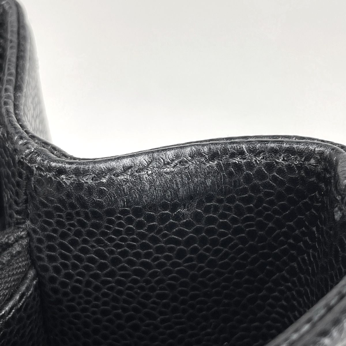 Chanel Tote CC Logo Quilted Grand Shopping GST Caviar Leather Black — view 6