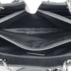 Chanel Tote CC Logo Quilted Grand Shopping GST Caviar Leather Black — view 8