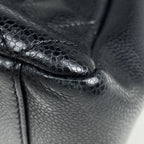 Chanel Tote CC Logo Quilted Grand Shopping GST Caviar Leather Black — view 3