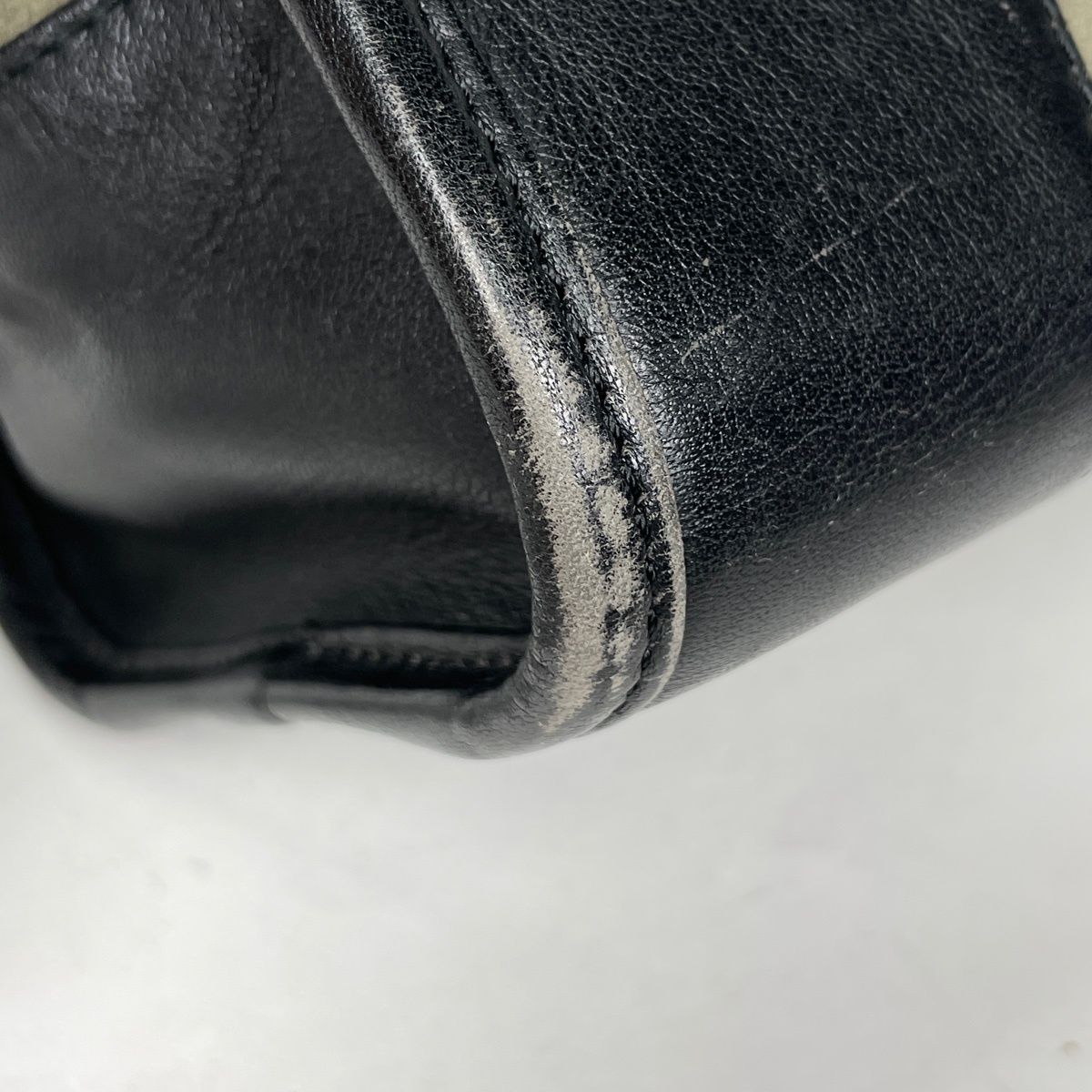 Loewe Amazona 28 Handbag Anagram Logo Suede Khaki — view 3